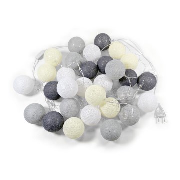 LED Dekorační koule 30xLED/0,03W/230V černo-bílá LED Dekorační koule 30xLED/0,03W/230V černo-bílá