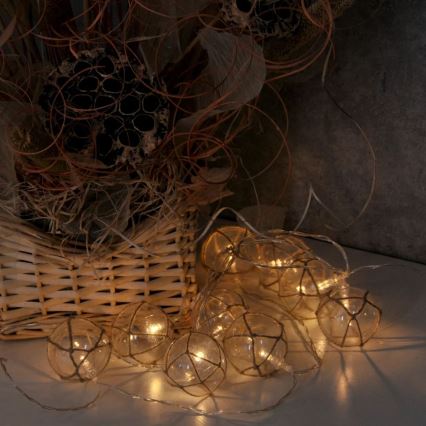 LED Dekorační osvětlení AHNE 10xLED/2xAA