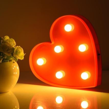 LED Dekorativní svítidlo HEART LED/2xAA