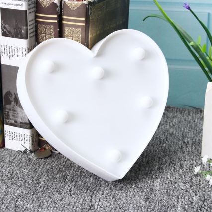 LED Dekorativní svítidlo HEART LED/2xAA