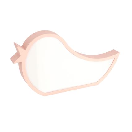 LED Dětská stolní lampa BIRD LED/12W/230V růžová