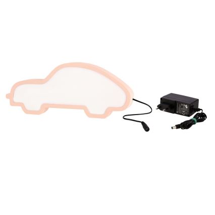 LED Dětská stolní lampa CAR LED/11W/230V růžová