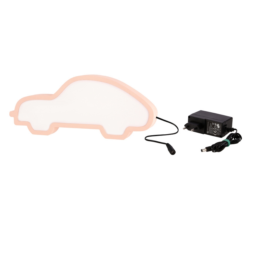 LED Dětská stolní lampa CAR LED/11W/230V růžová