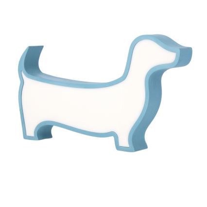 LED Dětská stolní lampa DOG LED/12W/230V modrá