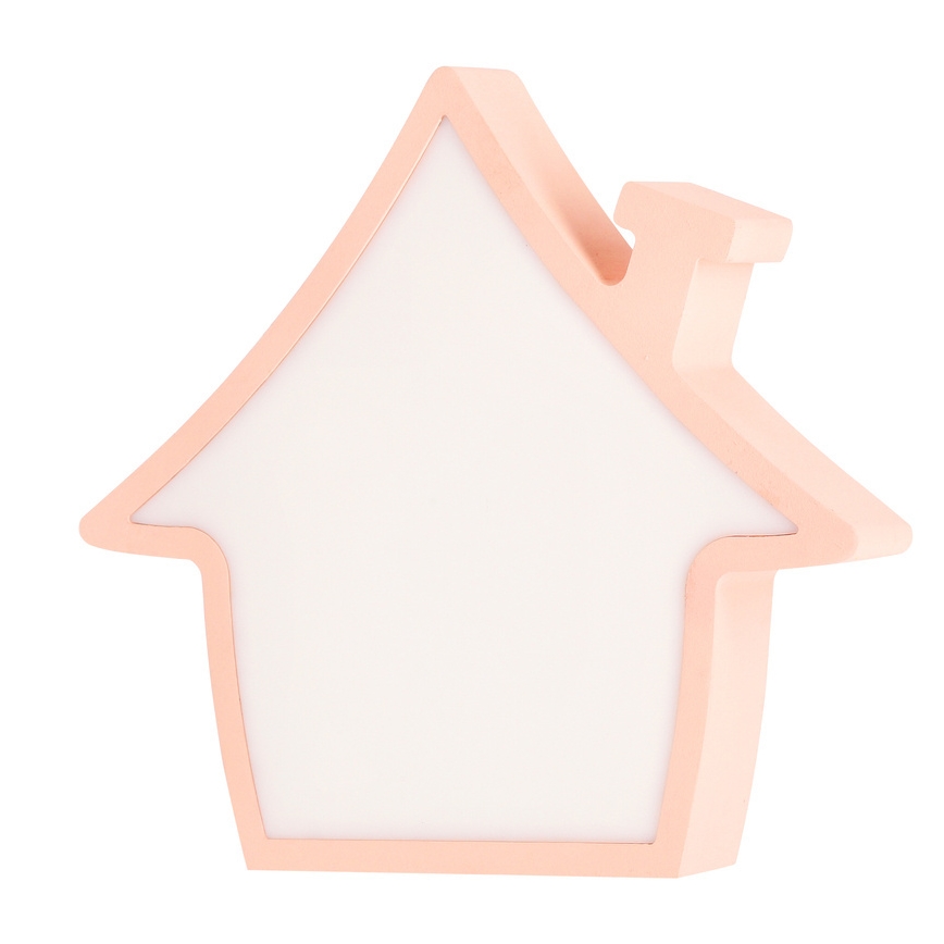 LED Dětská stolní lampa HOUSE LED/10W/230V růžová