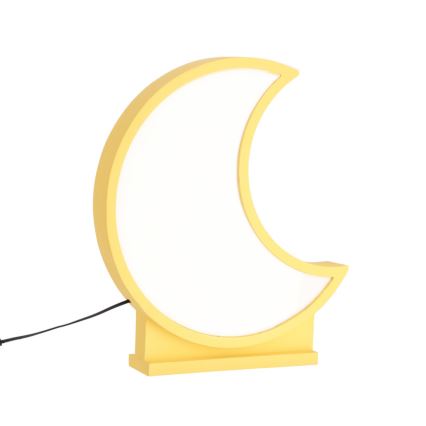 LED Dětská stolní lampa MOON LED/12W/230V žlutá