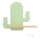 LED Dětské nástěnné svítidlo s poličkou CACTUS LED/4W/230V zelená/dřevo, 
