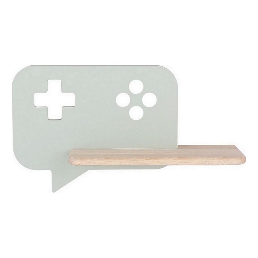 LED Dětské nástěnné svítidlo s poličkou CONSOLE LED/5W/230V zelená, 