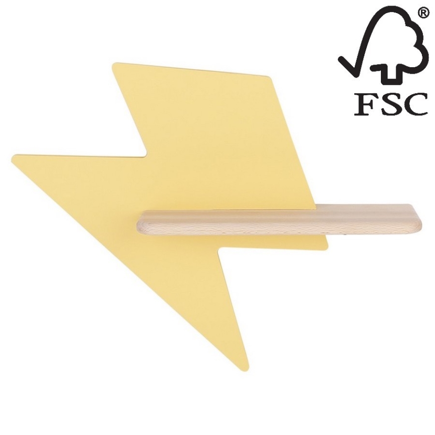 LED Dětské nástěnné svítidlo s poličkou LIGHTNING LED/4W/230V, 