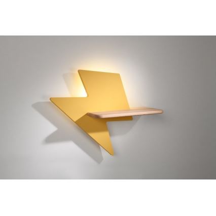 LED Dětské nástěnné svítidlo s poličkou LIGHTNING LED/4W/230V, 
