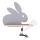 LED Dětské nástěnné svítidlo s poličkou RABBIT LED/4W/230V šedá/bílá/dřevo, 