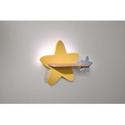 LED Dětské nástěnné svítidlo s poličkou STAR LED/5W/230V, 