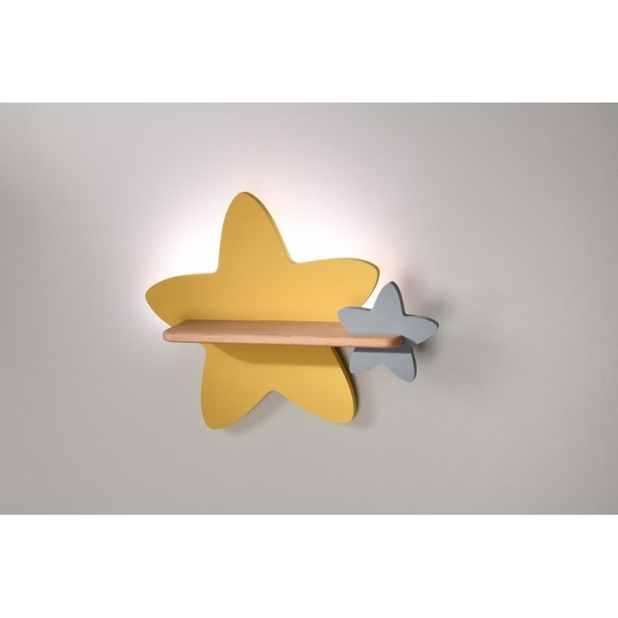 LED Dětské nástěnné svítidlo s poličkou STAR LED/5W/230V, 