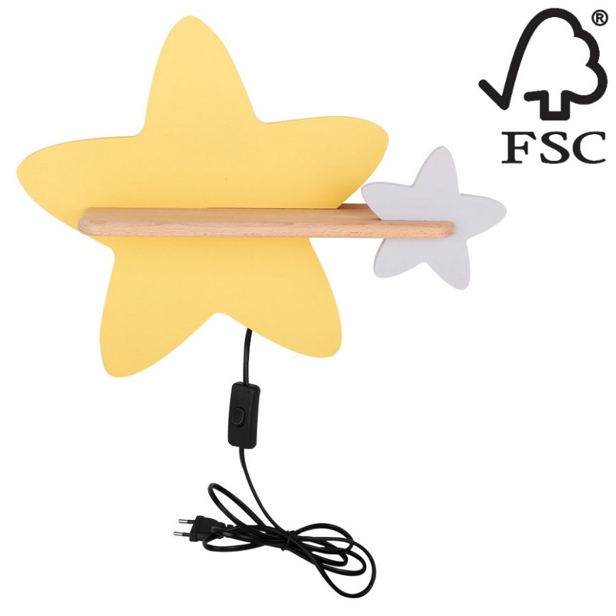 LED Dětské nástěnné svítidlo s poličkou STAR LED/5W/230V, 