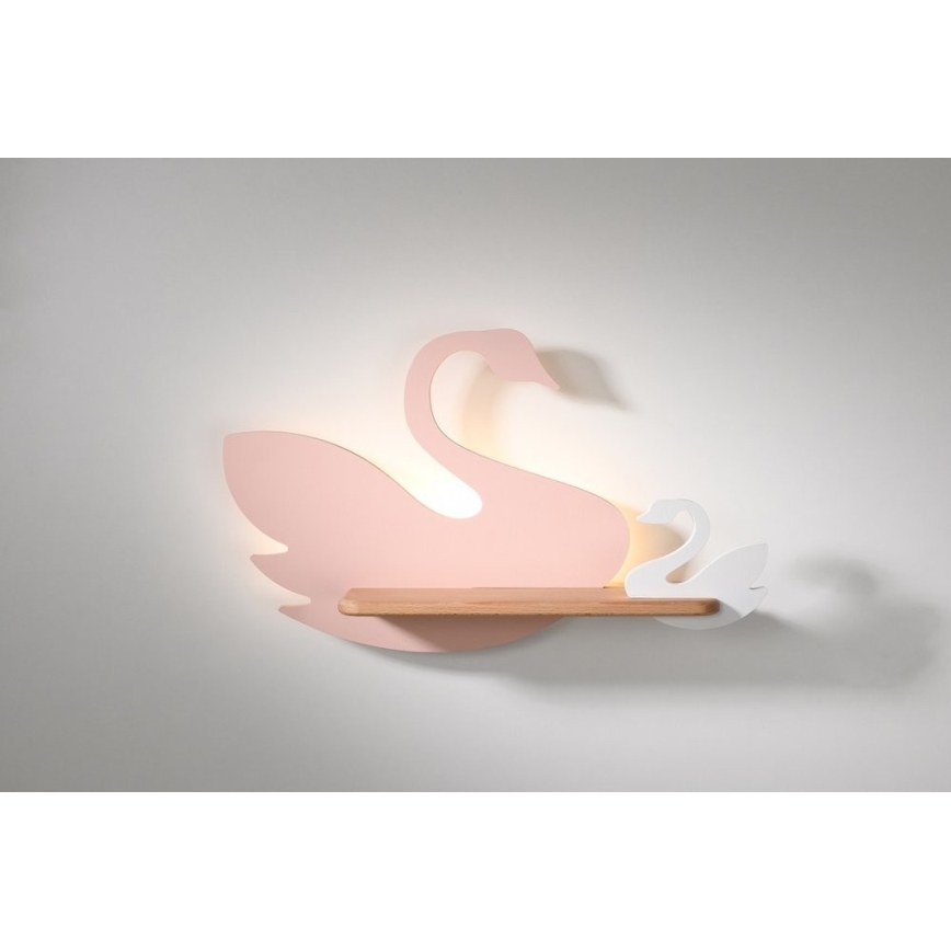 LED Dětské nástěnné svítidlo s poličkou SWAN LED/5W/230V, 