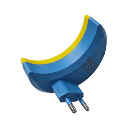 LED Dětské noční světlo se senzorem soumraku LED/0,5W/230V měsíček
