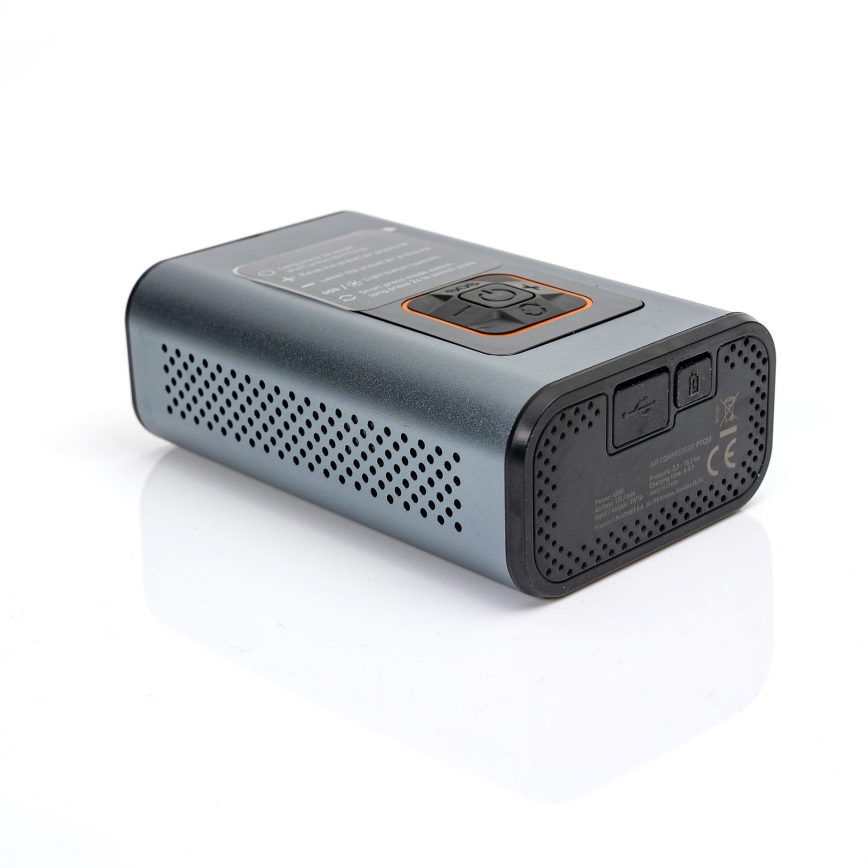 LED Digitální kapesní kompresor 3v1 4000 mAh 5W černá
