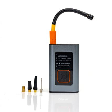 LED Digitální kapesní kompresor 3v1 4000 mAh 5W černá