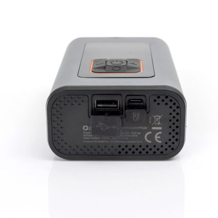 LED Digitální kapesní kompresor 3v1 4000 mAh 5W černá
