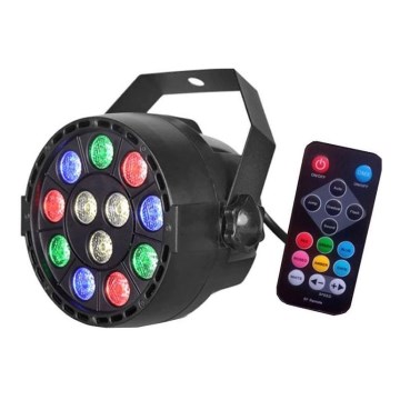 LED Disco reflektor LED/12W/230V multicolor + dálkové ovládání