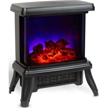 LED Elektrický krb s topením LED/1500W/230V