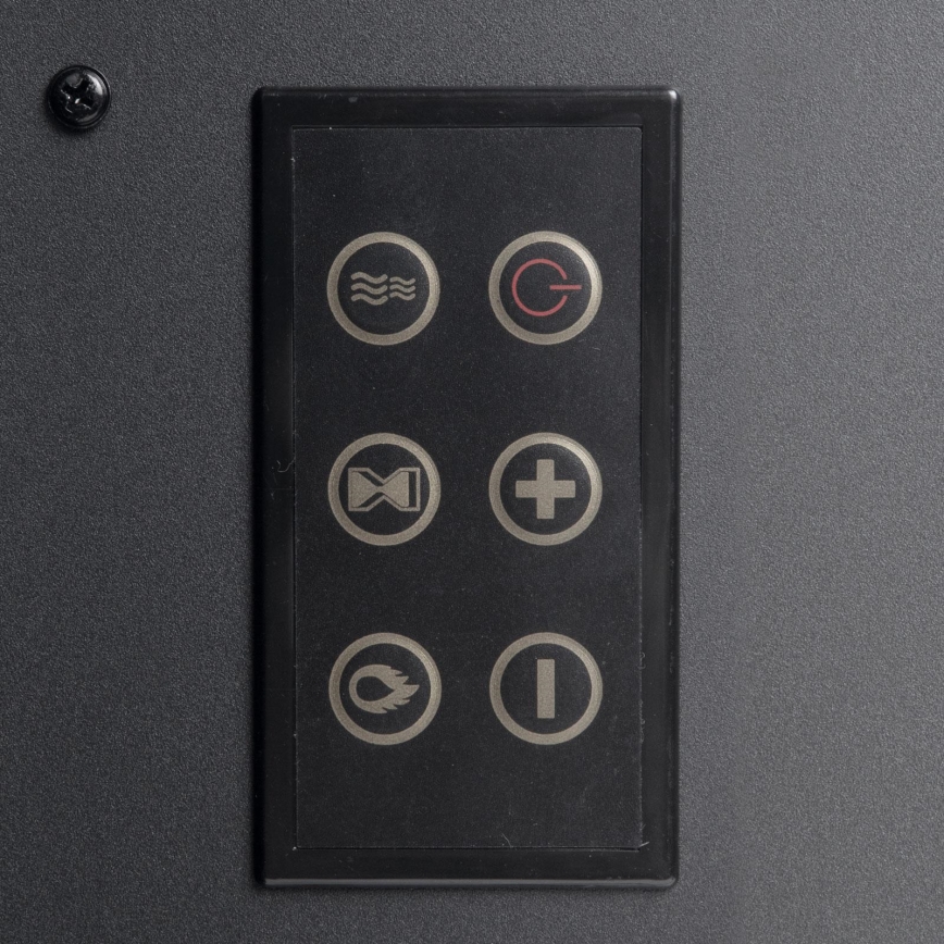 LED Elektrický krb s topením LED/2000W/230V + dálkové ovládání