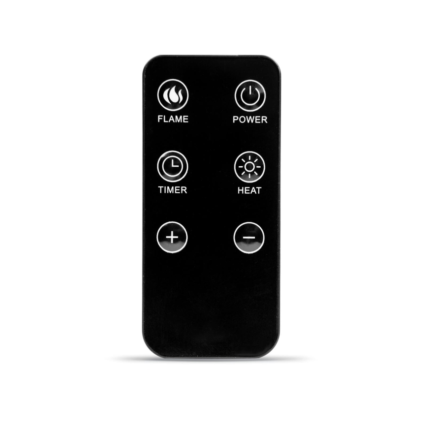 LED Elektrický krb s topením LED/2000W/230V + dálkové ovládání