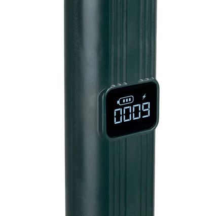 LED Elektrický lapač hmyzu 2v1 s LCD displejem 1200 mAh/5V zelená