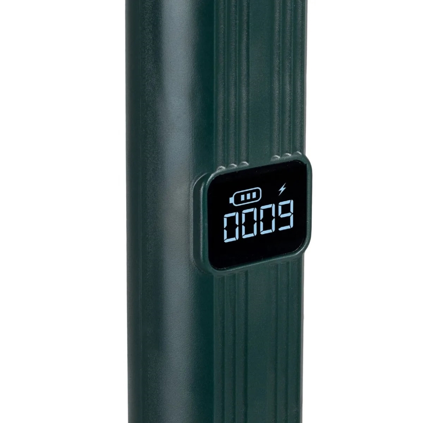 LED Elektrický lapač hmyzu 2v1 s LCD displejem 1200 mAh/5V zelená