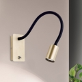 LED Flexibilní nástěnná lampička KURT LED/5W/230V zlatá