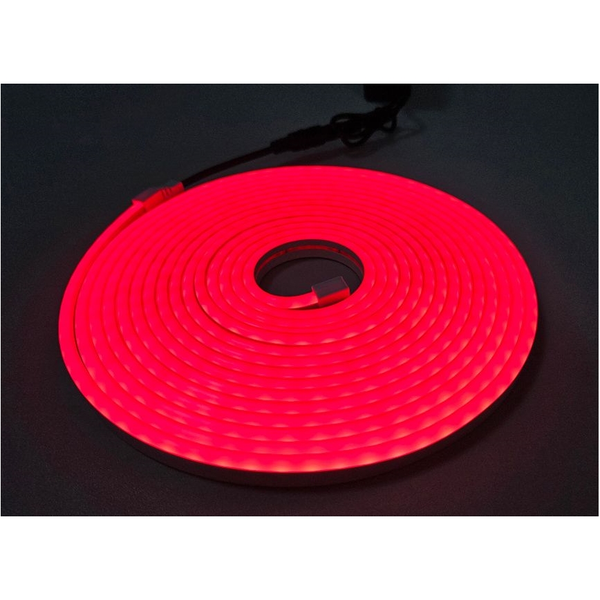 LED Flexibilní pásek NEON LED/10W/230V 5 m IP65 červená