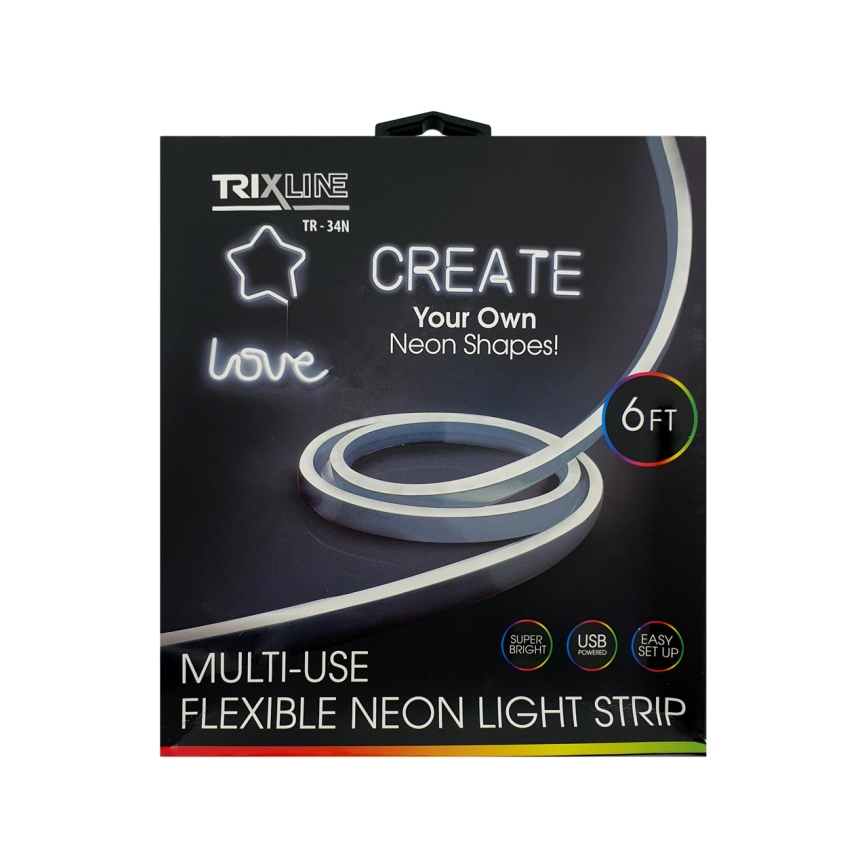 LED Flexibilní pásek NEON LED/5V USB 1,8 m bílá