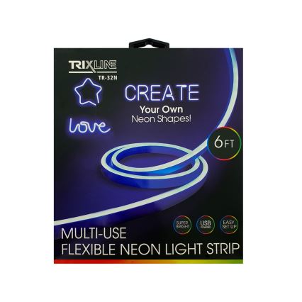 LED Flexibilní pásek NEON LED/5V USB 1,8 m modrá