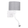 LED Flexibilní svítidlo POLO 1xE27/40W+LED/2W 230V bílá