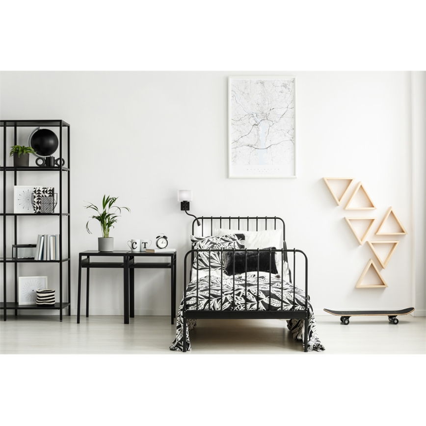 LED Flexibilní svítidlo POLO 1xE27/40W+LED/2W 230V černá