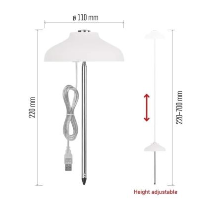 LED Interiérová lampa pro pěstování rostlin GROW LED/5W/5V