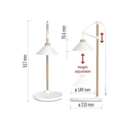 LED Interiérová lampa pro pěstování rostlin GROW LED/7W/5V