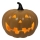 LED Keramická dýně HALLOWEEN LED/3xLR44/teplá bílá