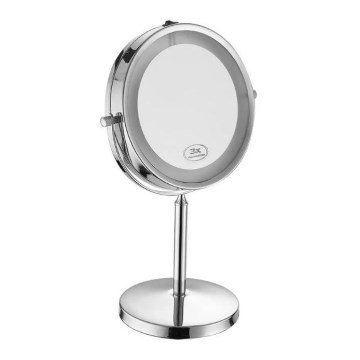 LED Kosmetické zrcátko LED/3W/6V 4xAA IP44