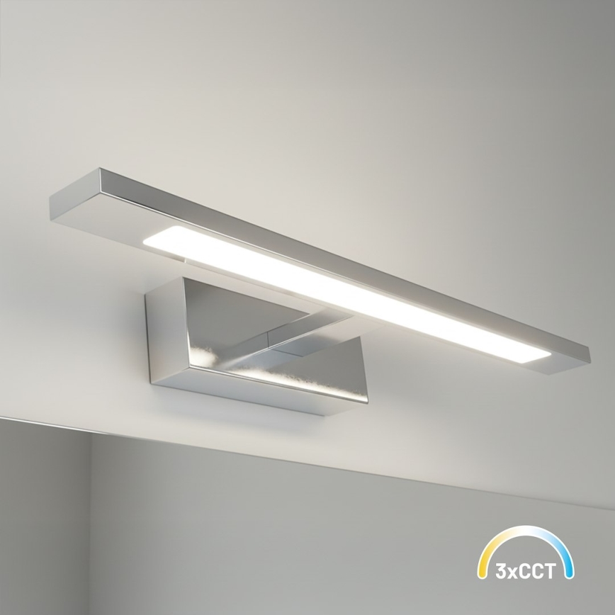 LED Koupelnové osvětlení zrcadla KLIMT LED/8W/230V 3000/4000/6000K 40 cm IP44 lesklý chrom