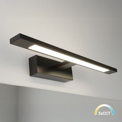 LED Koupelnové osvětlení zrcadla KLIMT LED/8W/230V 3000/4000/6000K 40 cm IP44 černá