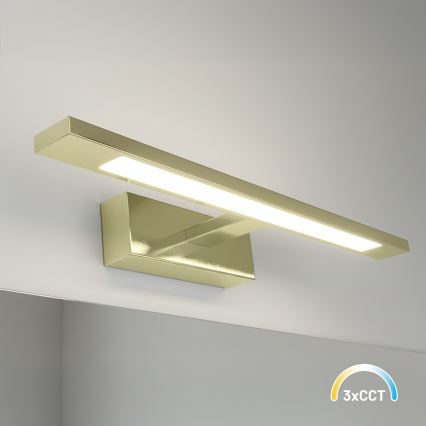 LED Koupelnové osvětlení zrcadla KLIMT LED/8W/230V 3000/4000/6000K 40 cm IP44 zlatá