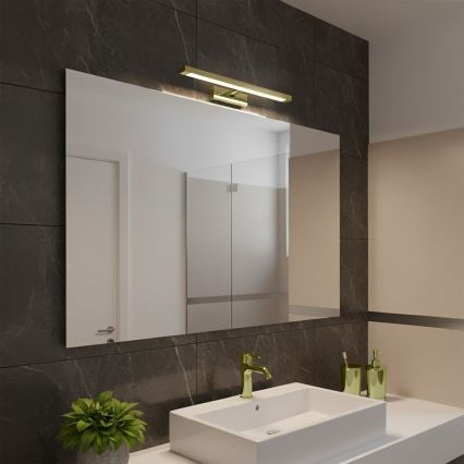 LED Koupelnové osvětlení zrcadla KLIMT LED/8W/230V 3000/4000/6000K 40 cm IP44 zlatá
