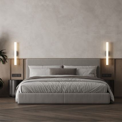 LED Koupelnové osvětlení zrcadla LINEA LED/12W/230V 3000/4000/6000K IP44 61 cm černá