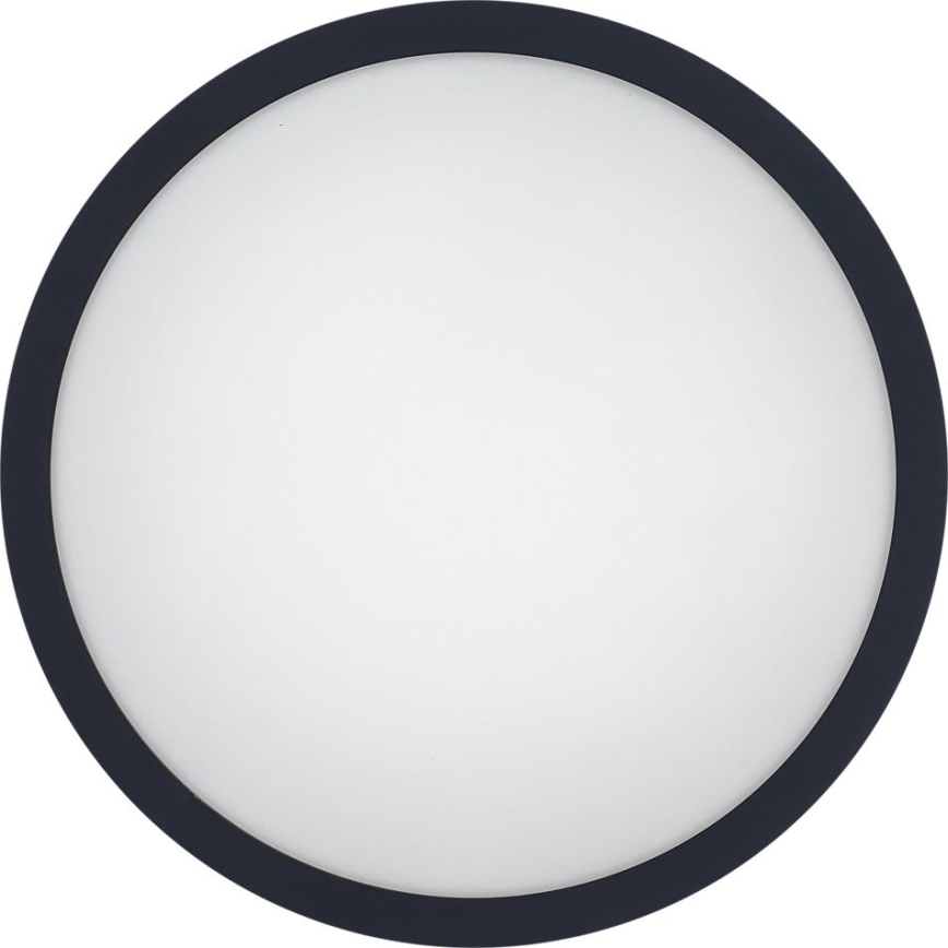 LED Koupelnové stropní svítidlo se senzorem ELLÉ LED/24W/230V 3000/4000/6500K pr. 26 cm IP54 antracit