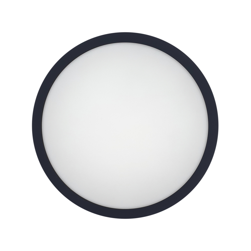 LED Koupelnové stropní svítidlo se senzorem ELLÉ LED/24W/230V 3000/4000/6500K pr. 26 cm IP54 antracit