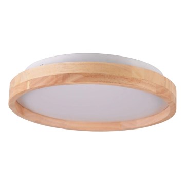 LED Koupelnové dřevěné stropní svítidlo LED/12W/230V pr. 27 cm IP44 dub