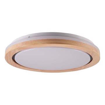 LED Koupelnové dřevěné stropní svítidlo LED/24W/230V pr. 39 cm IP44 dub