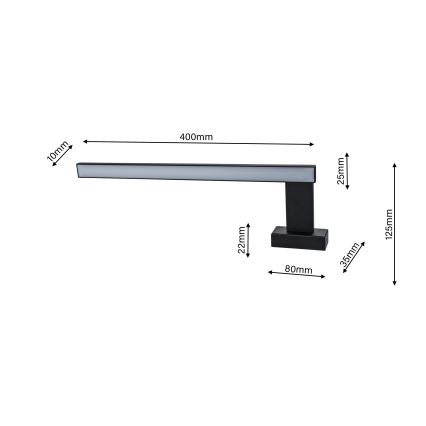 LED Koupelnové nástěnné svítidlo SHINE 1xLED/11W/230V IP44