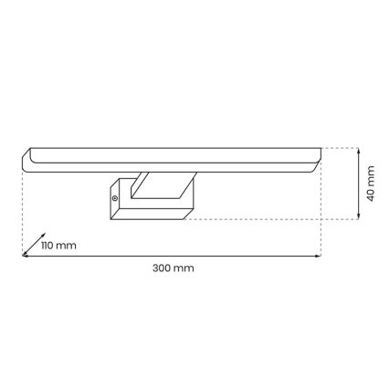 LED Koupelnové nástěnné svítidlo SHINE 1xLED/7W/230V IP44